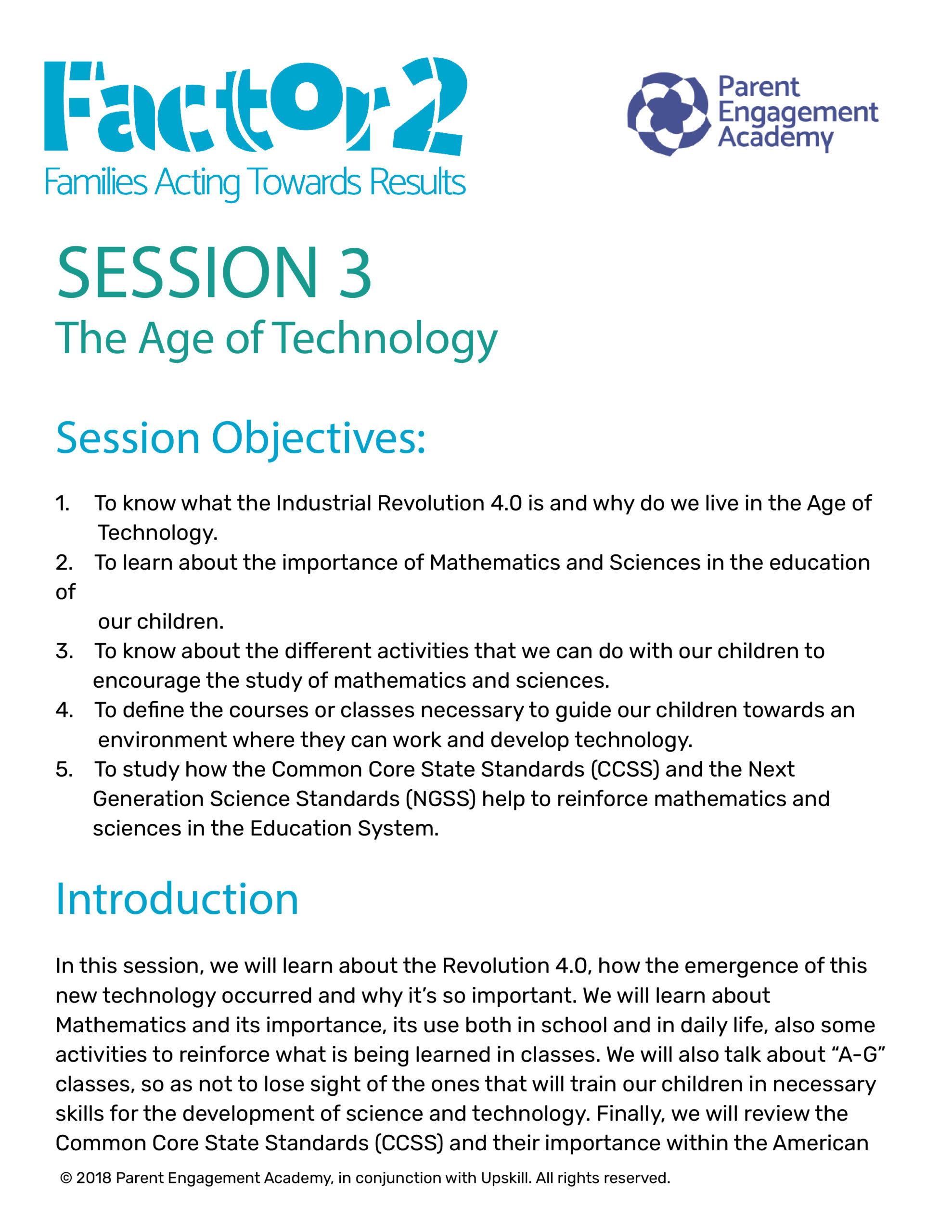 Factor 2 | Session 3