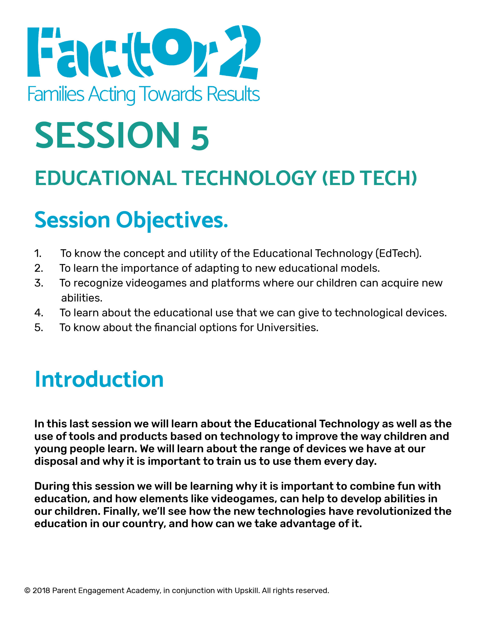Factor 2 | Session 5